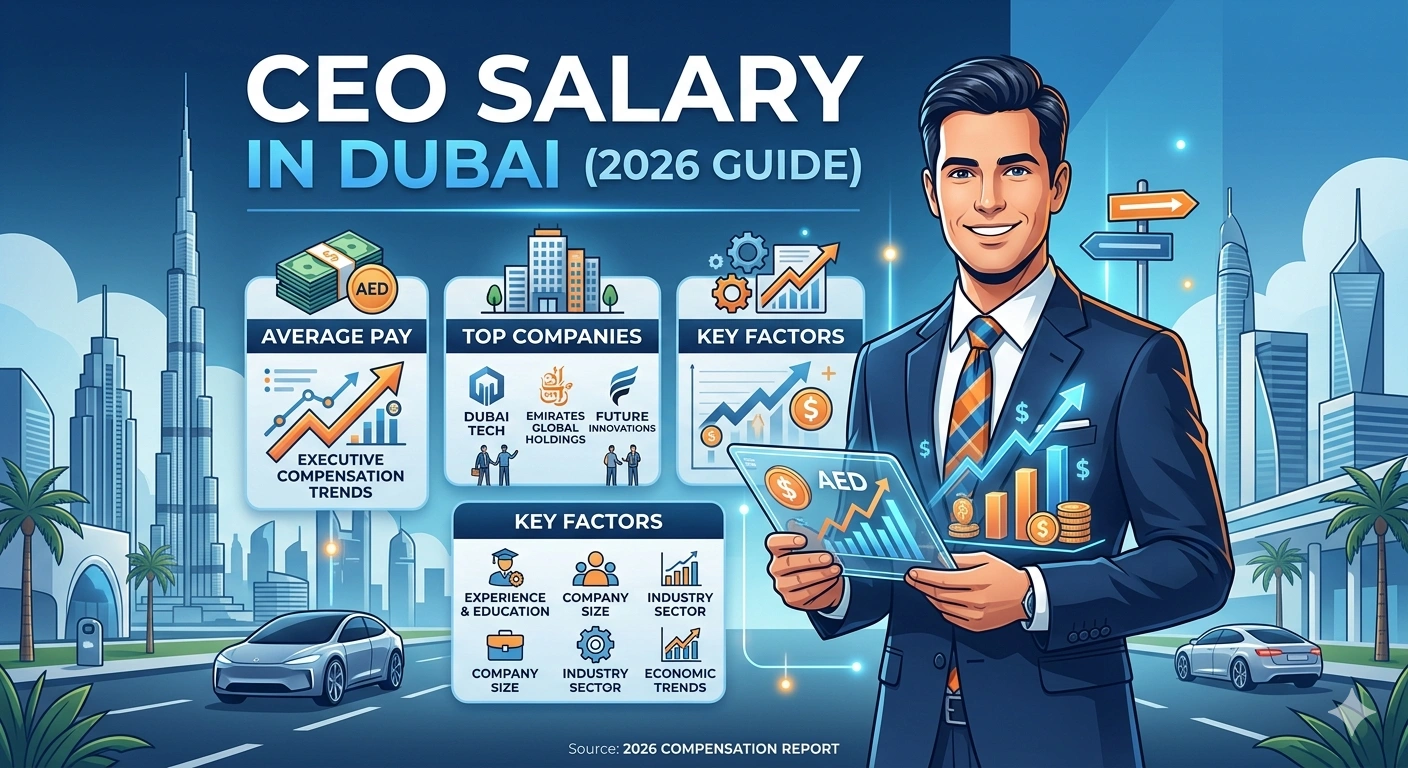 CEO Salary in Dubai (2026 Guide) Average Pay, Top Companies & Factors Affecting Executive Income