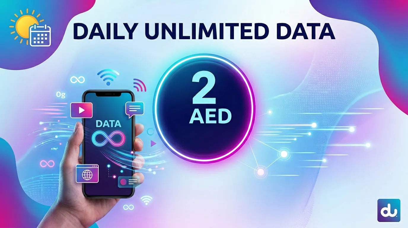 Du Daily Data Package 2 AED – Enjoy Unlimited Basic Internet