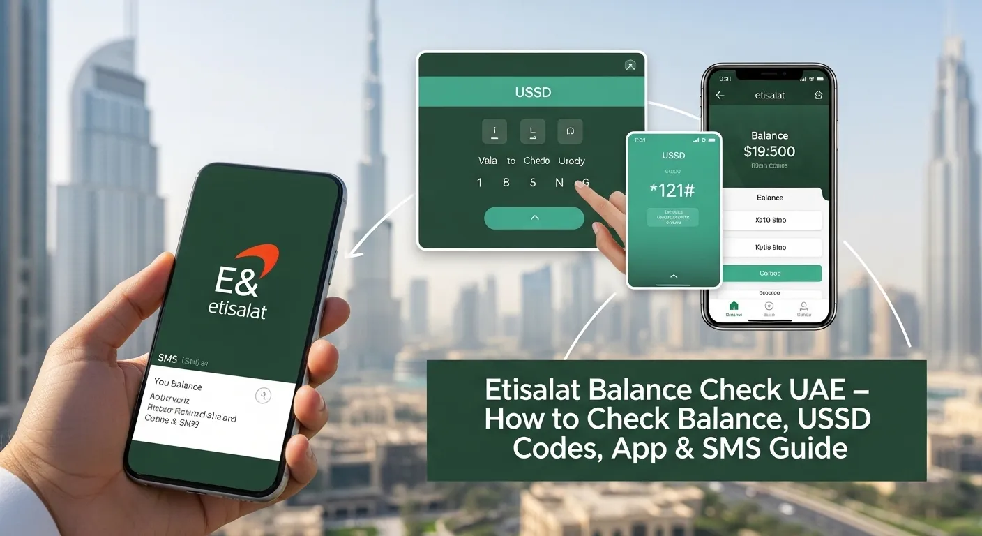 Etisalat Balance Check UAE – How to Check Balance, USSD Codes, App & SMS Guide