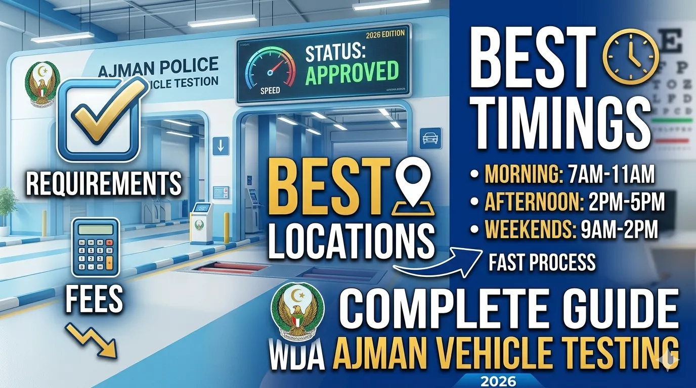 Speed Vehicle Testing Ajman Best Timings and Locations