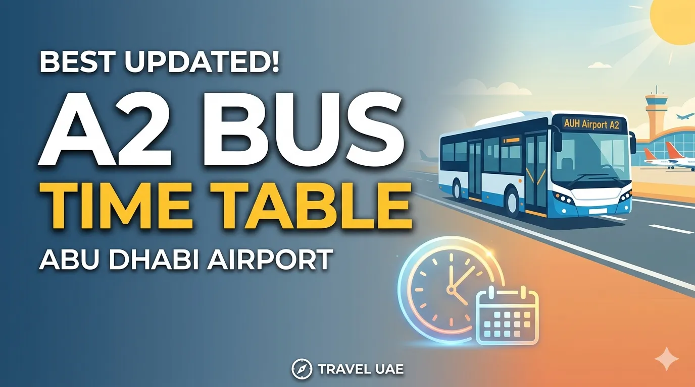 Best UPDATED! Abu Dhabi Airport Bus A2 Time Table