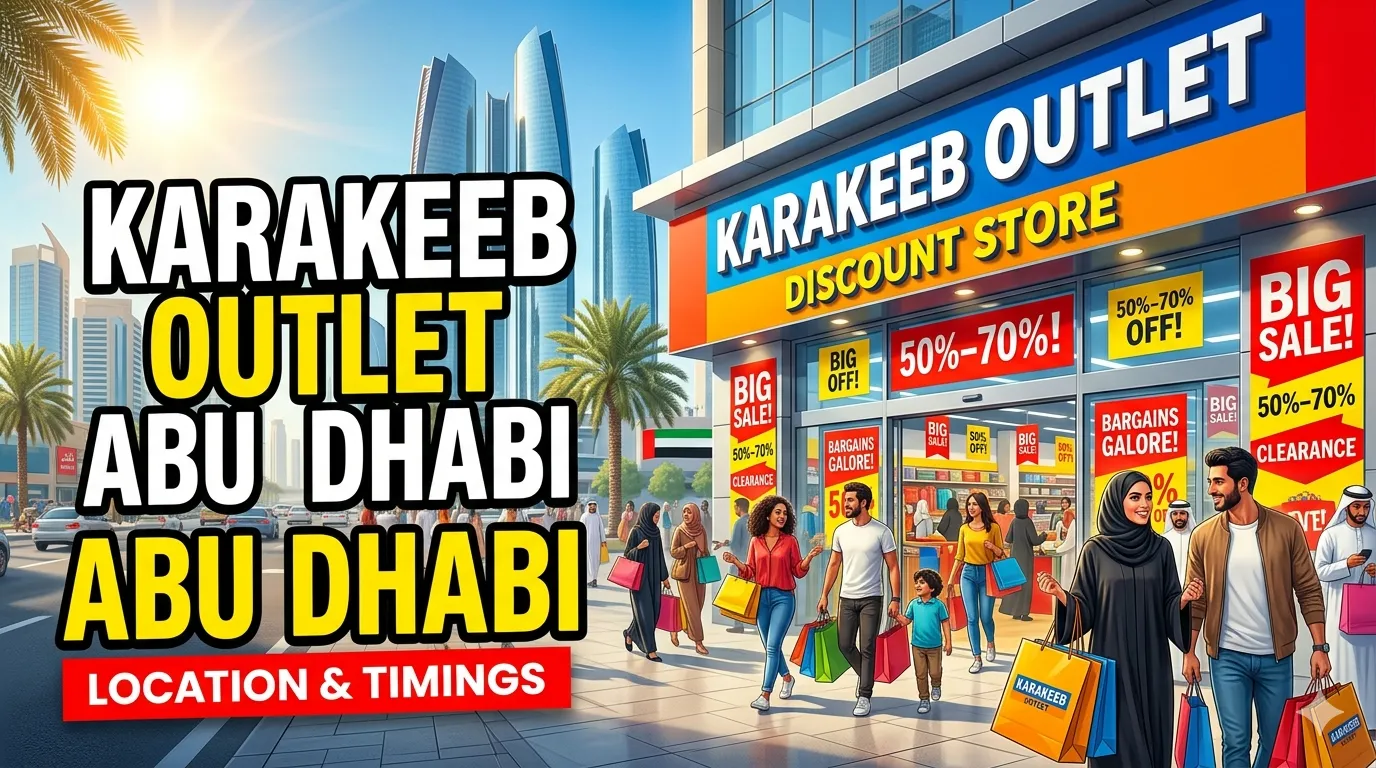 Karakeeb Outlet Abu Dhabi: Location and Timings