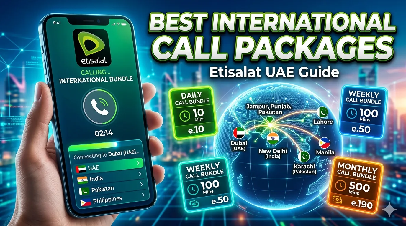 Etisalat Best International Call Packages – Daily, Weekly, Monthly