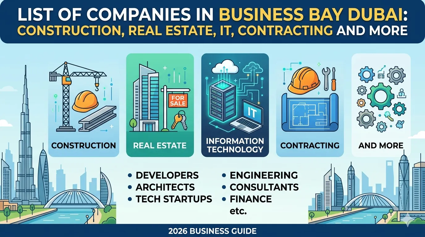 List of Companies in Business Bay Dubai: Construction, Real estate, it, contracting and more