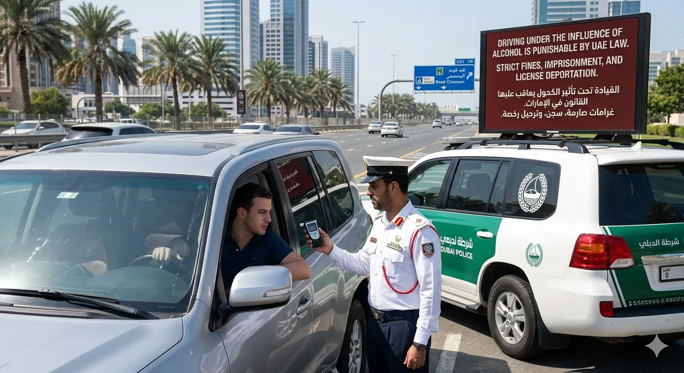 Driving Under the Influence of Alcohol is Punishable by UAE