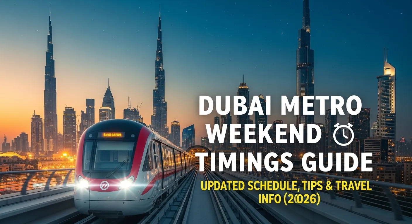 Dubai Metro Weekend Timings Guide – Updated Schedule, Tips & Travel Info (2026)