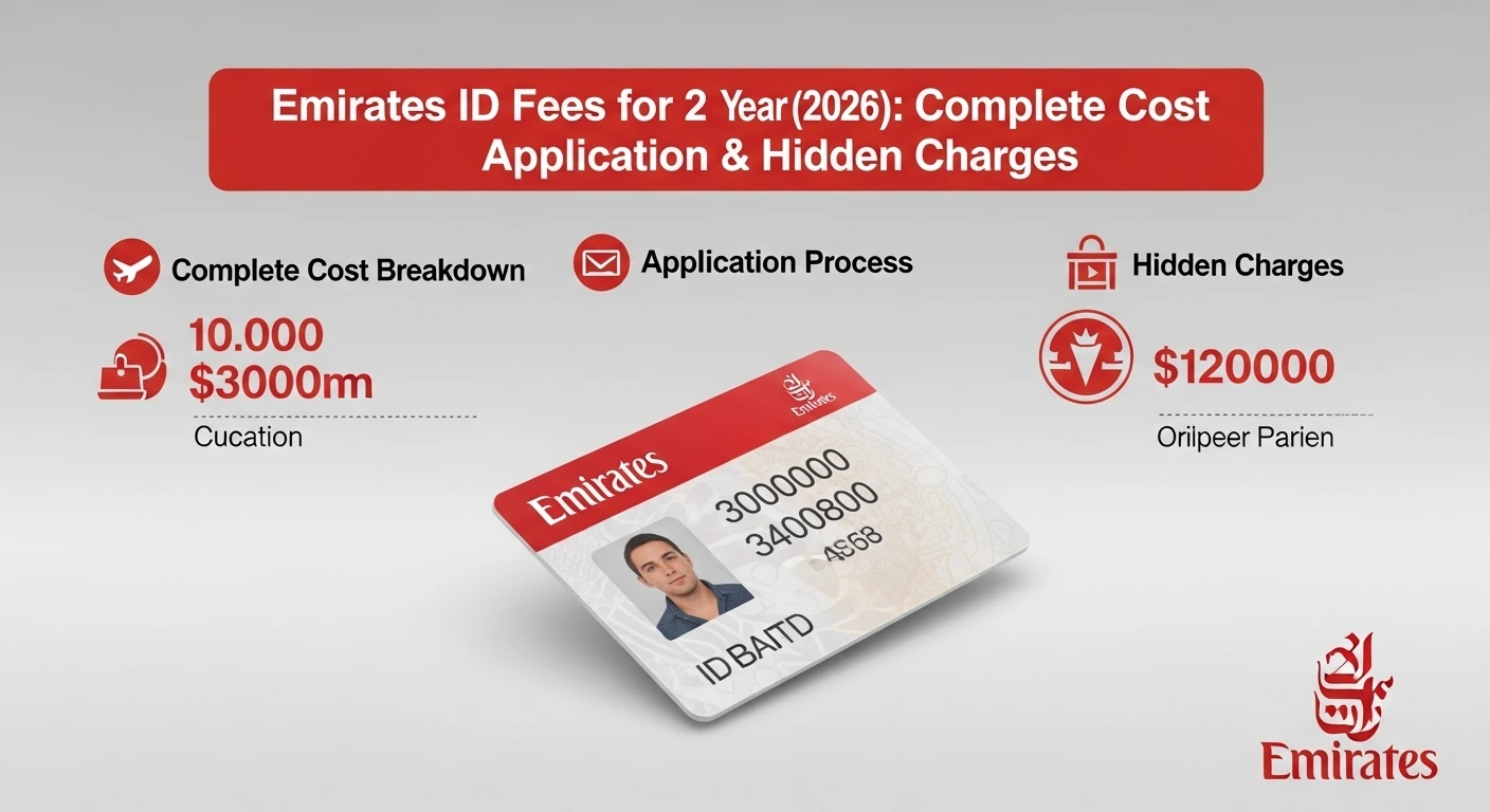 Emirates ID Fees for 2 Years (2026) Complete Cost Breakdown, Application & Hidden Charges