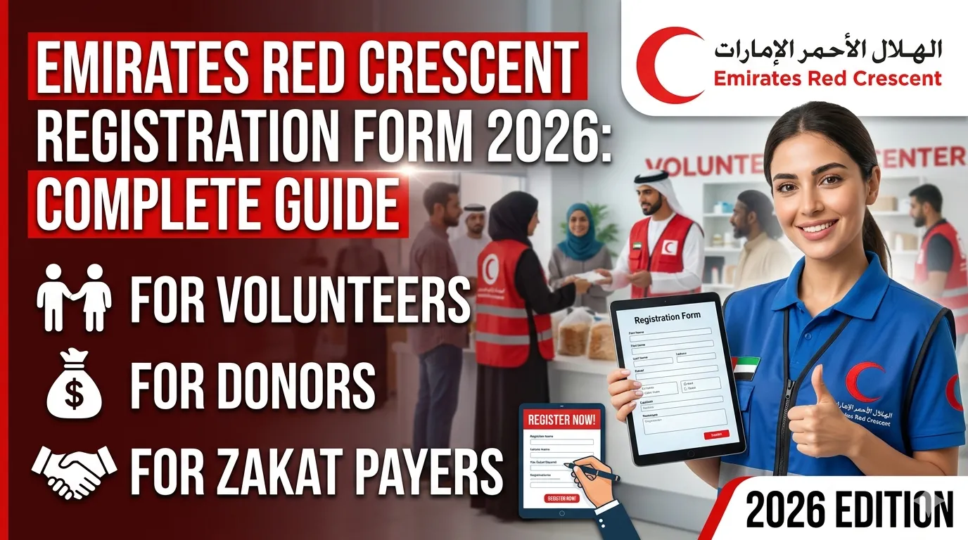 Emirates Red Crescent Registration Form 2026: A Complete Guide for Volunteers, Donors, and Zakat Payers