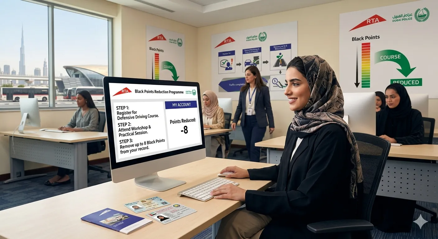 How to Remove Black Points from License in Dubai