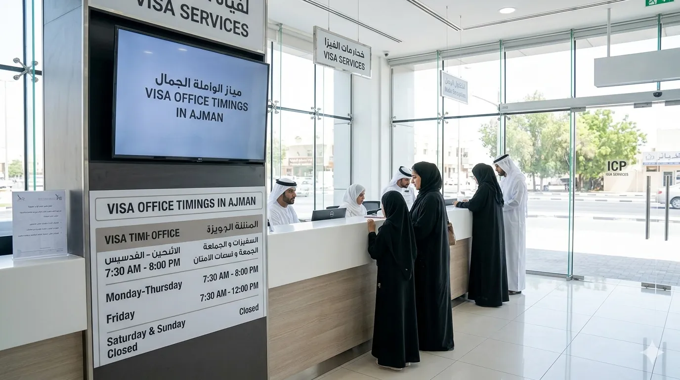 Immigration and Visa Office Timings in Ajman