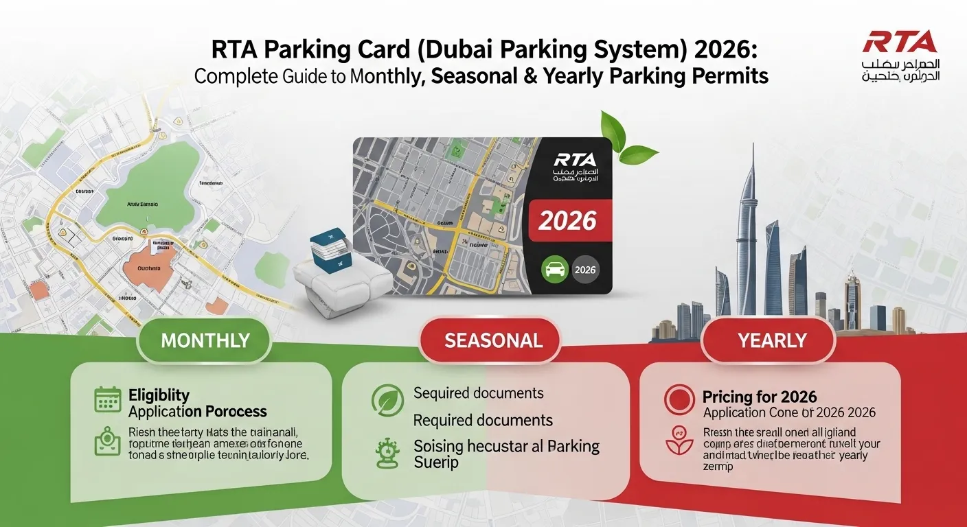 RTA Parking Card (Dubai Parking System) 2026 Complete Guide to Monthly, Seasonal & Yearly Parking Permits