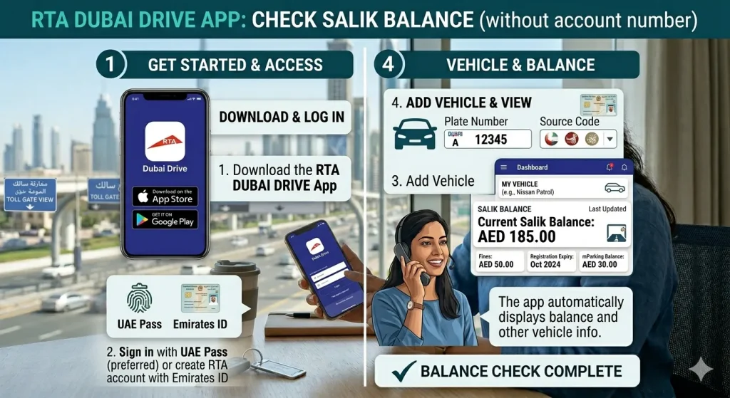 Use the Dubai Drive App