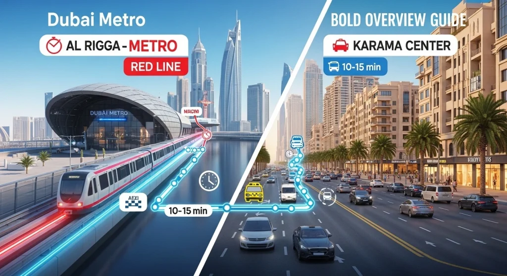 Overview of Al Rigga to Karama Center Travel Guide