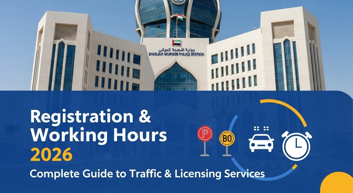 Sharjah Muroor Police Station – Registration and Working Hours 2026: Complete Guide to Traffic & Licensing Services