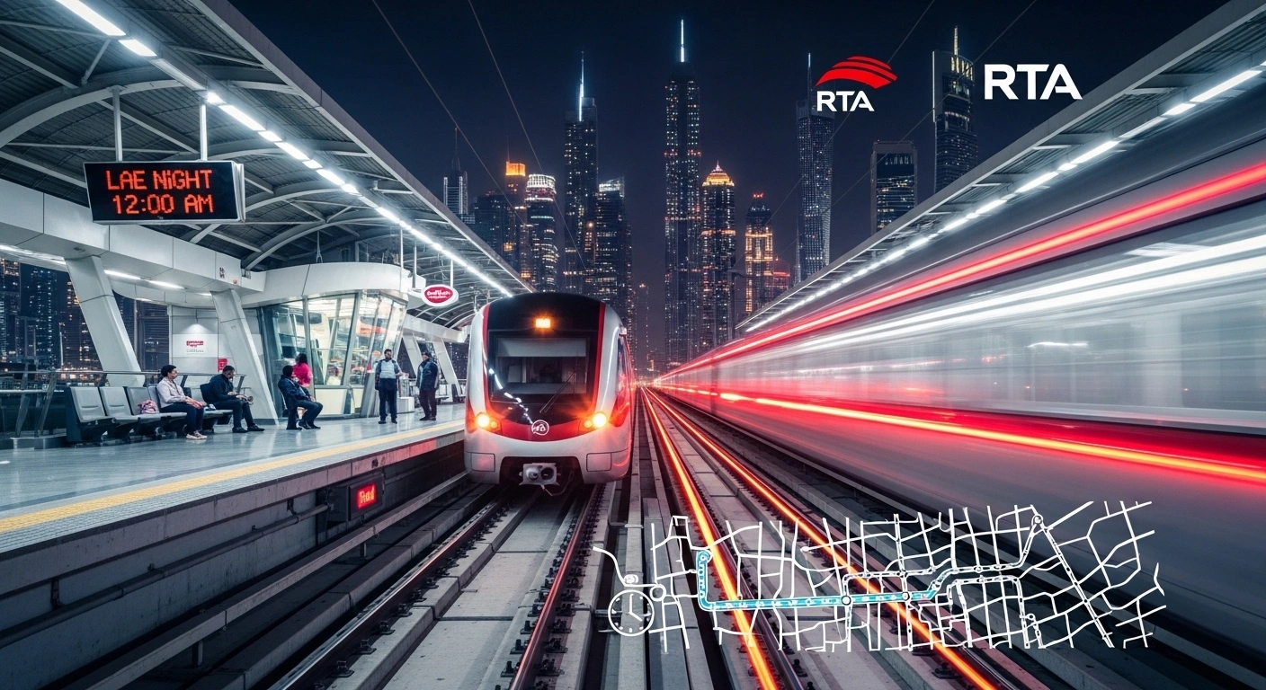 Dubai Metro Late Night Timings Guide – Complete Updated Schedule and Travel Information