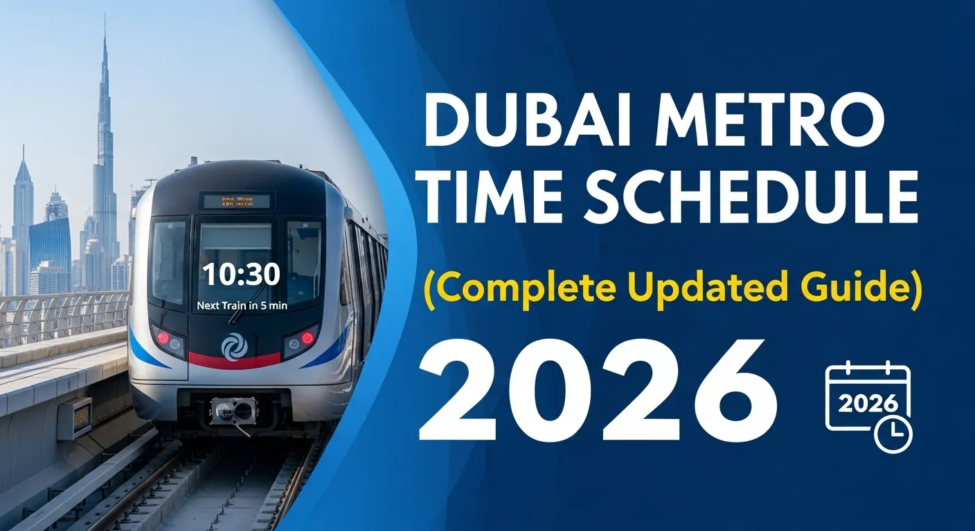 Dubai Metro Time Schedule (Complete Updated Guide 2026)