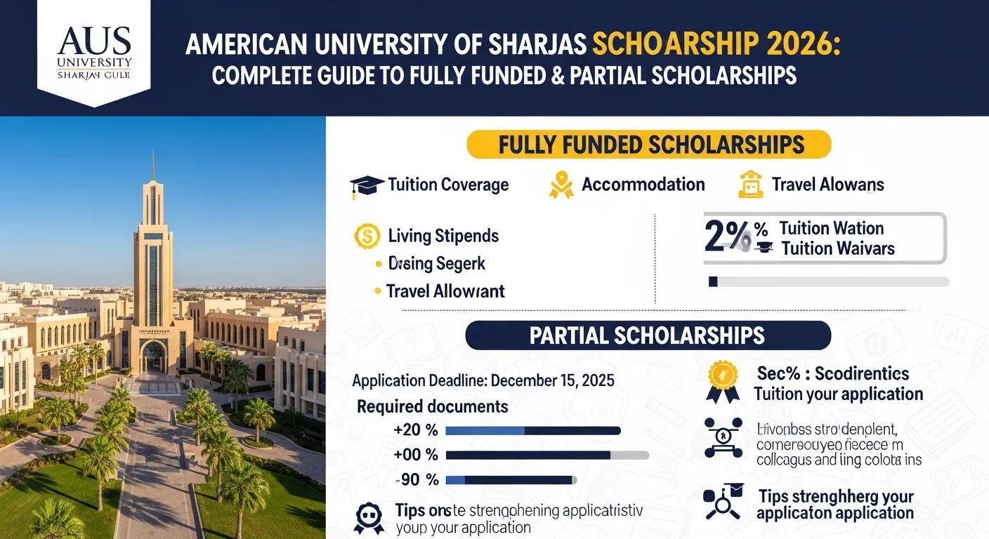 American University of Sharjah Scholarship 2026: Complete Guide to Fully Funded & Partial Scholarships