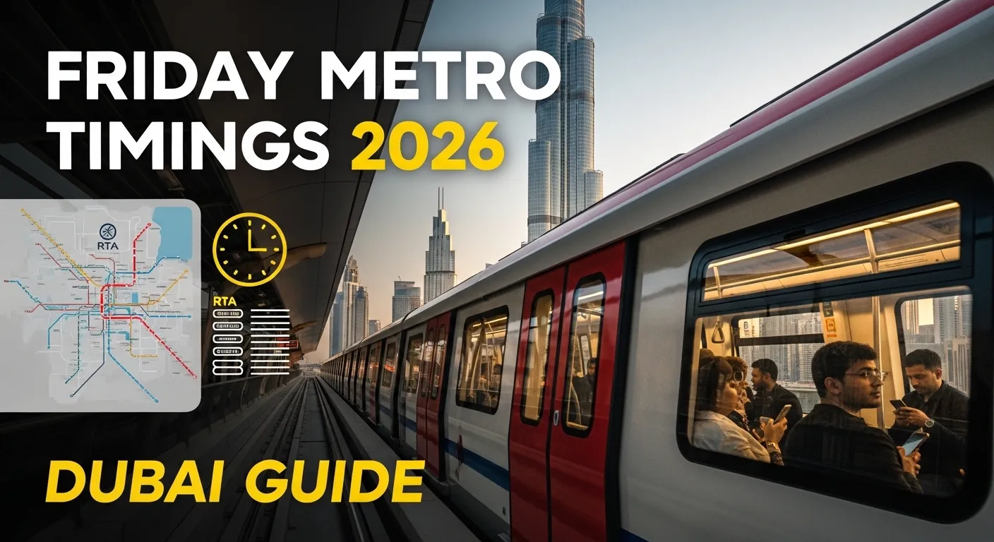 Dubai Metro Friday Timings Guide (2026) – Complete Schedule, Routes & Travel Tips