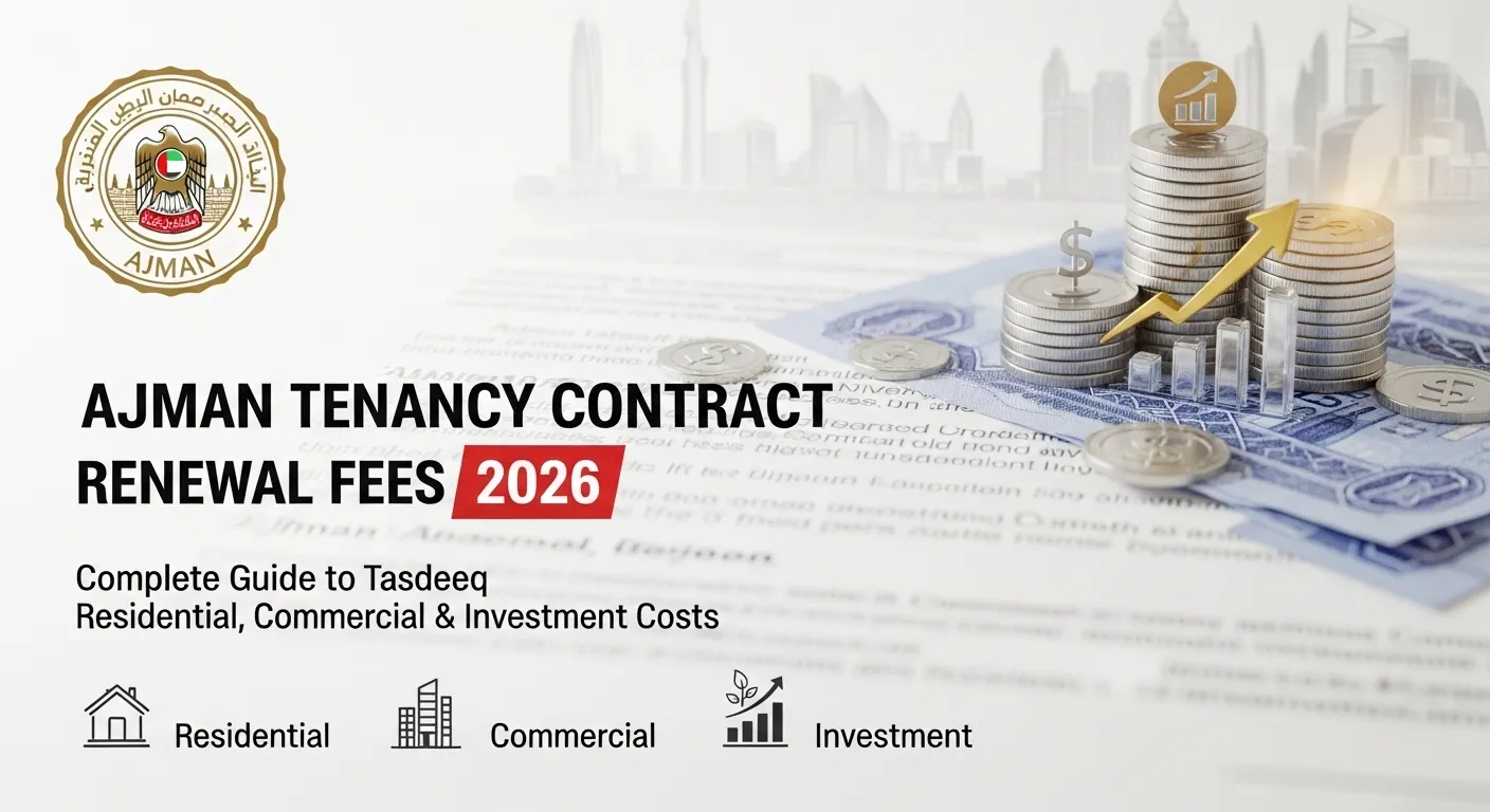 Ajman Tenancy Contract Renewal Fees 2026: Complete Guide to Tasdeeq Residential, Commercial & Investment Costs