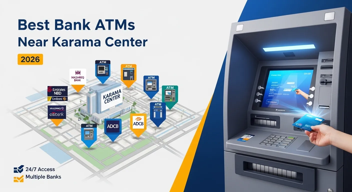 Best Bank ATMs Near Karama Center: Complete Guide for Cash Withdrawal and Banking Access 2026
