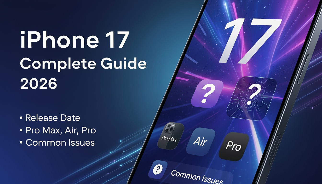 iPhone 17 Complete Guide 2026 Release Date, Pro Max, Air, Pro, and Common Issues
