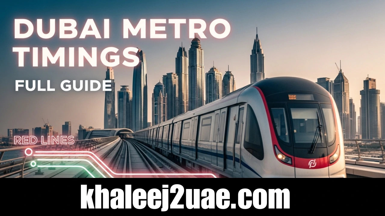 Dubai Metro Guide Operating Hours – Complete Schedule, Timings, Lines, and Travel Information