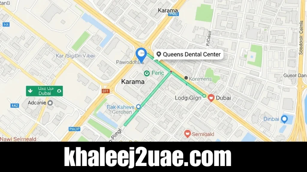 Location of Queens Dental Center Karama