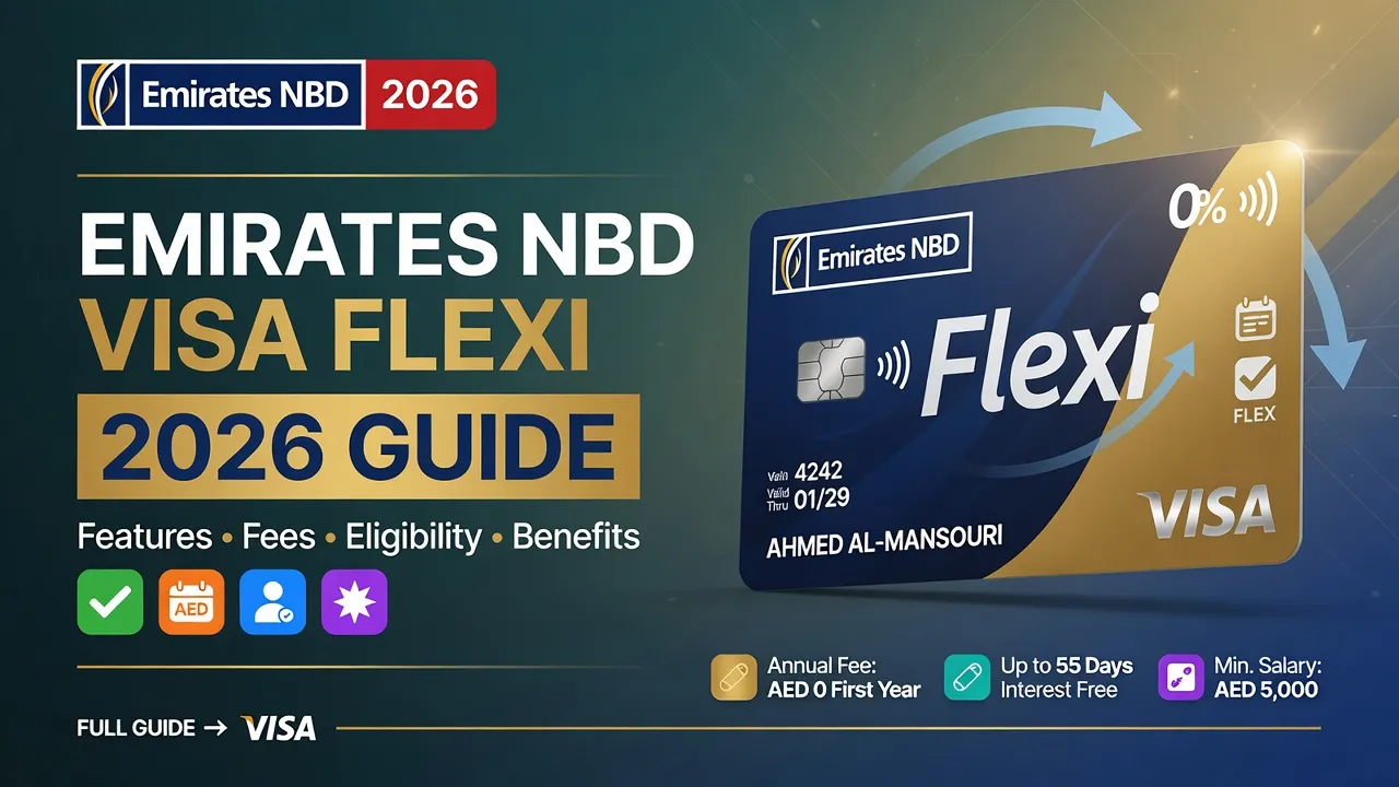 Emirates NBD Visa Flexi Credit Card Guide (2026): Features, Fees, Eligibility & Benefits