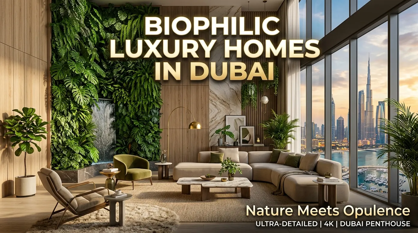 Biophilic Interior Design in Dubai: Nature Inspired Luxury Homes