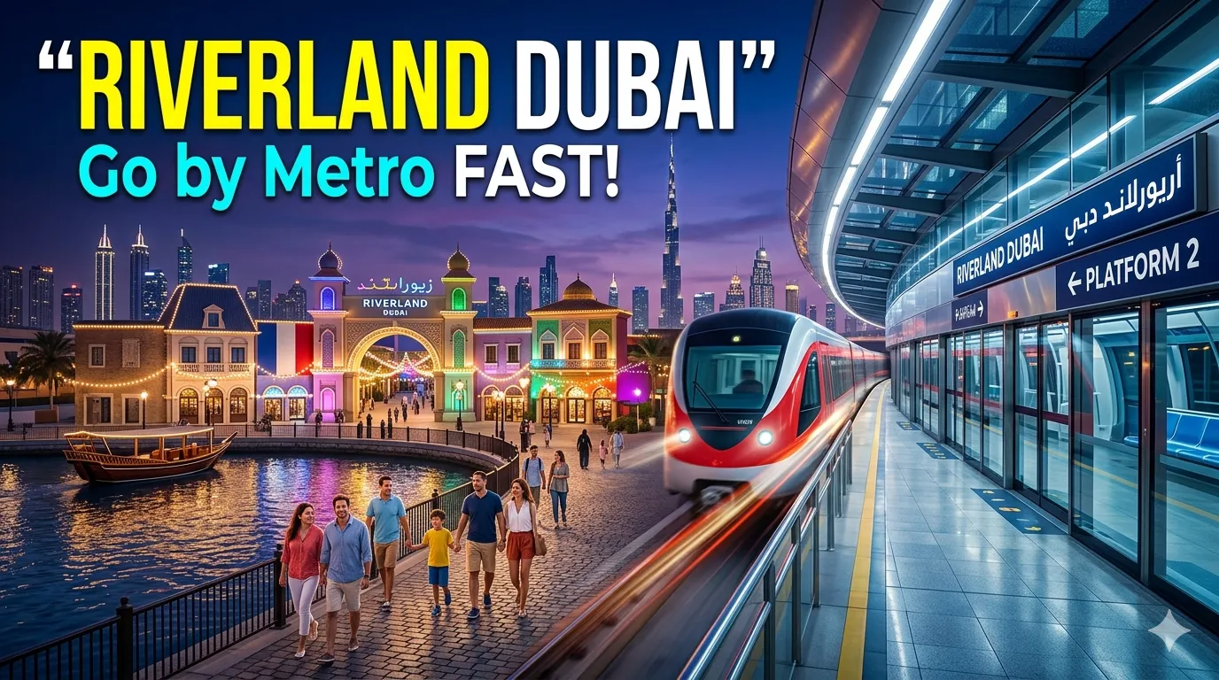 How to Go to Riverland Dubai by Metro