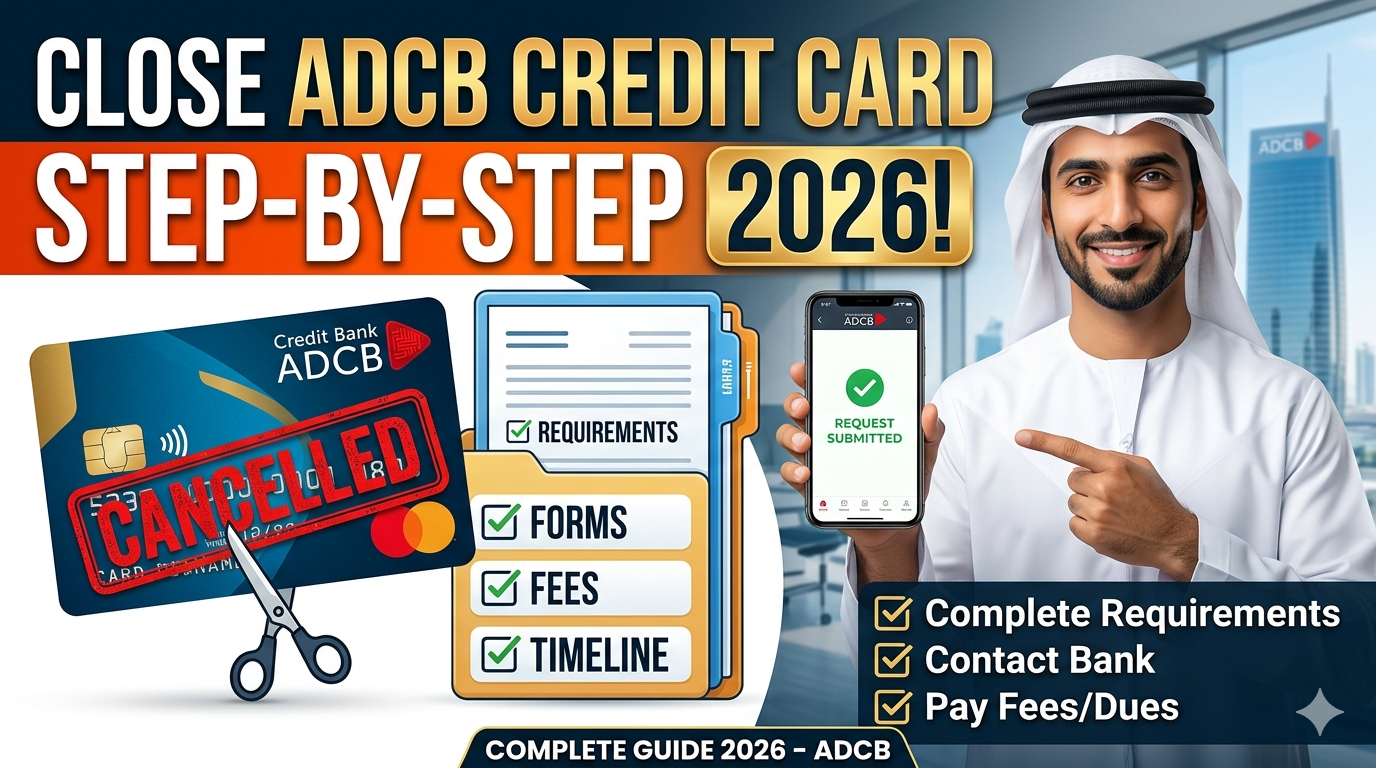 How to Close a Credit Card in ADCB 2026: Complete Guide, Requirements, Fees & Process