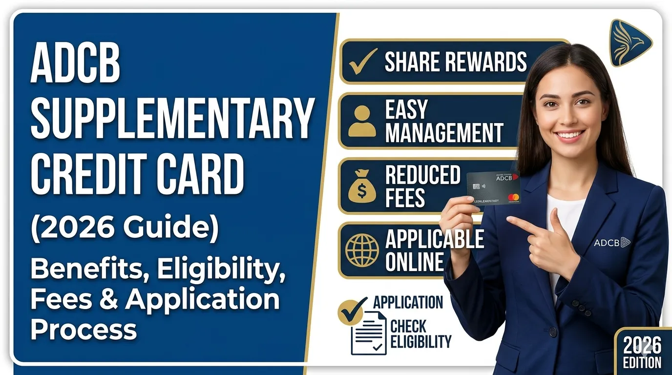 ADCB Supplementary Credit Card (2026 Guide): Benefits, Eligibility, Fees & Application Process