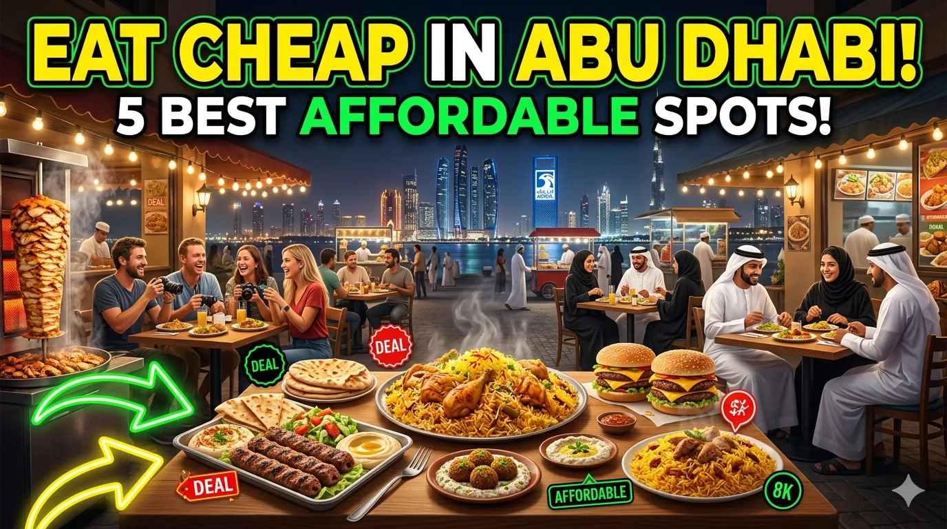 Where to Eat Cheap in Abu Dhabi? 5 Best Affordable Spots!