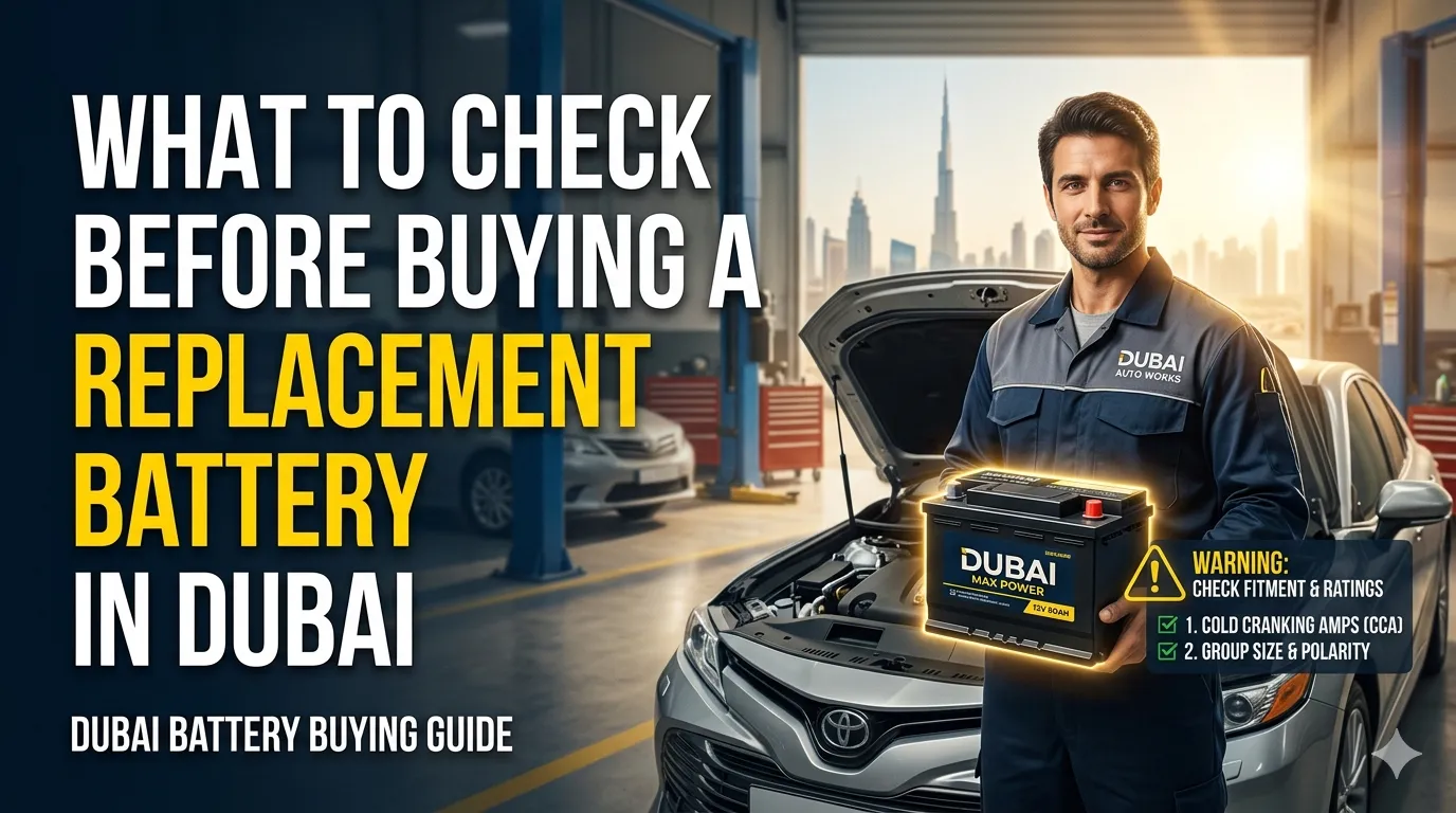 What to Check Before Buying a Replacement Battery in Dubai