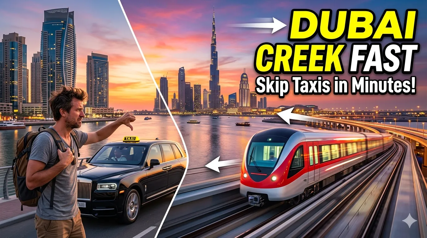 Dubai Creek FAST: Metro Hack in Minutes (Skip Taxis!)