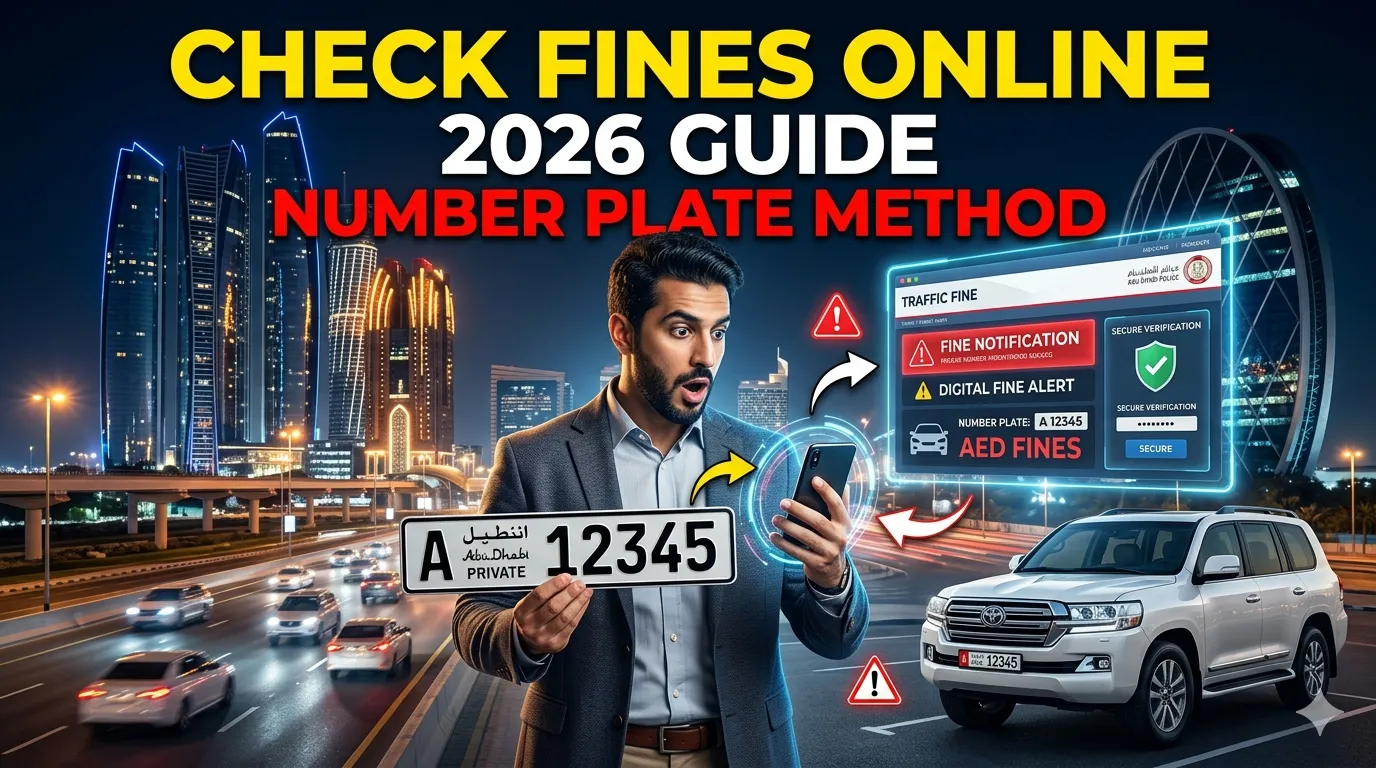 Abu Dhabi Traffic Fine Inquiry by Number Plate (2026 Guide)