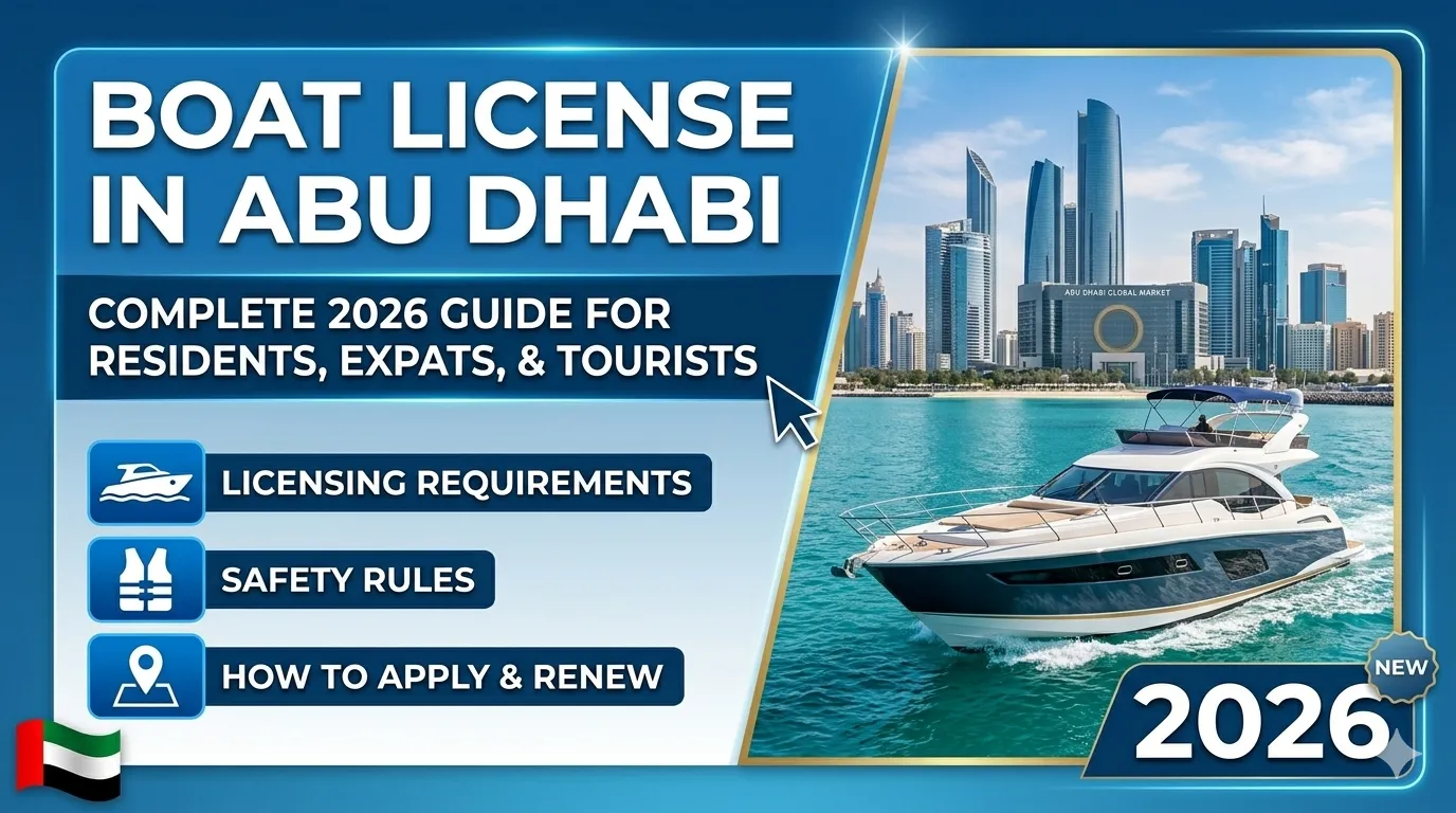 Boat License in Abu Dhabi: Complete 2026 Guide for Residents, Expats, and Tourists