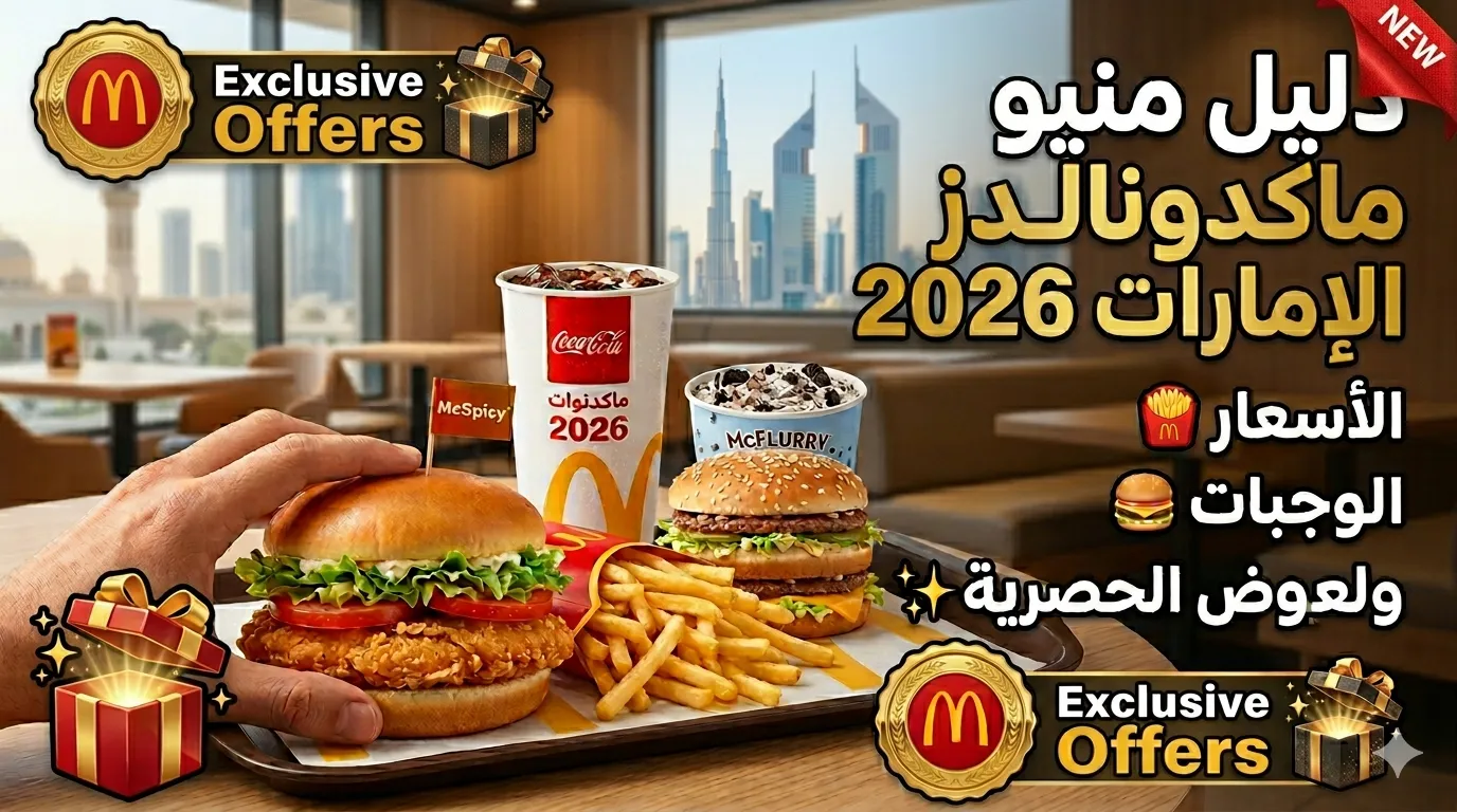 دليل منيو ماكدونالدز الإمارات 2026: الأسعار، الوجبات، والعروض الحصرية