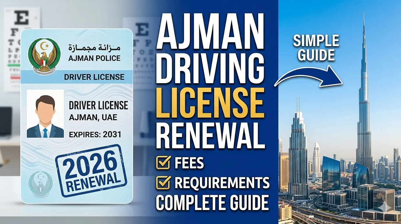Ajman Driving License Renewal 2026: Complete Guide, Fees, Requirements & Process