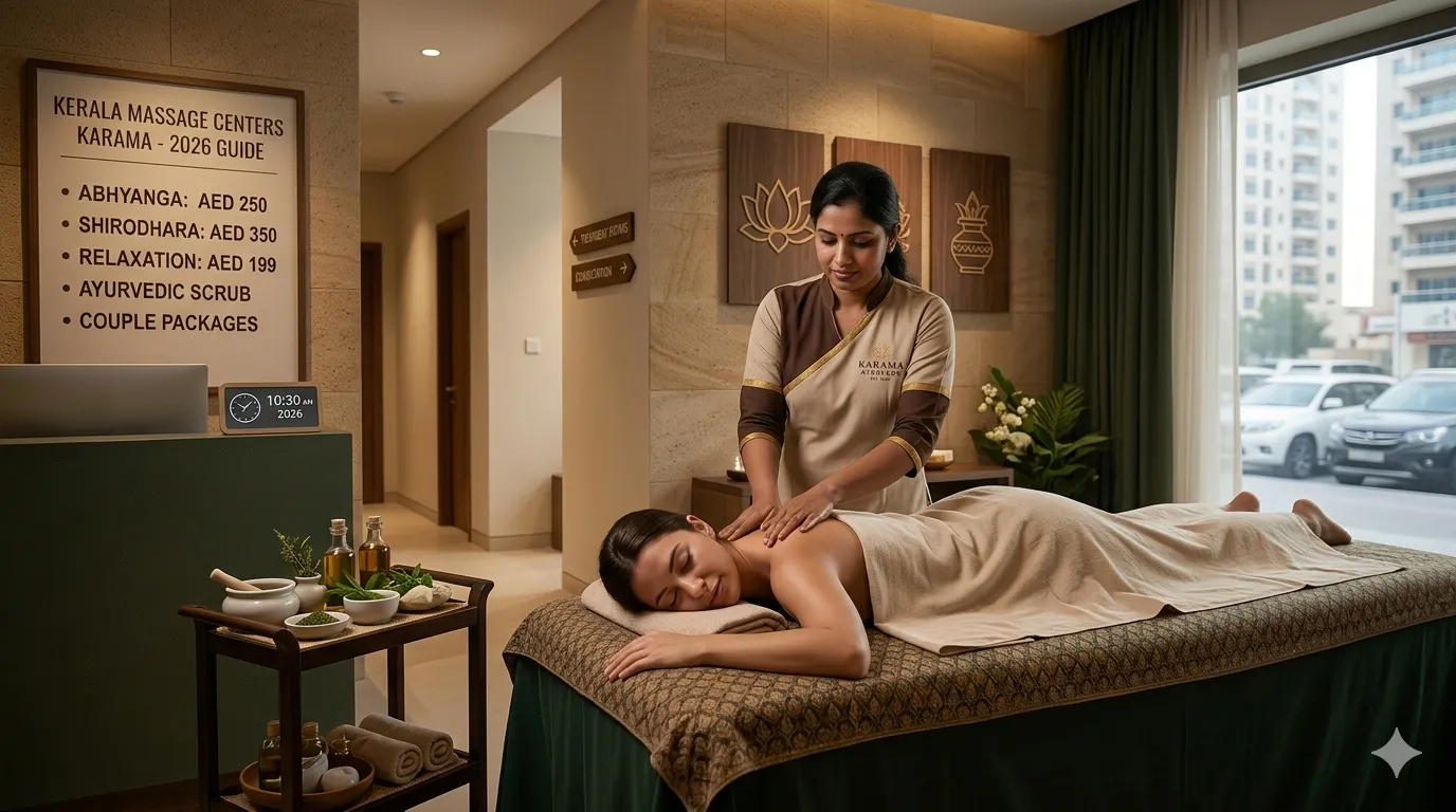 Kerala Massage Centers Karama 2026: Best Ayurvedic Spas, Prices, Services & Guide