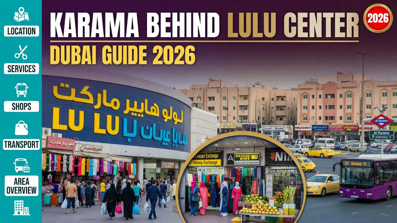 Karama Behind Lulu Center Dubai Guide (2026): Location, Services, Shops, Transport & Area Overview