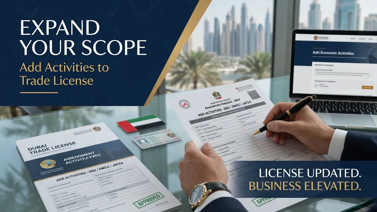 How to Add Activities in Trade License in UAE (Step-by-Step Guide)